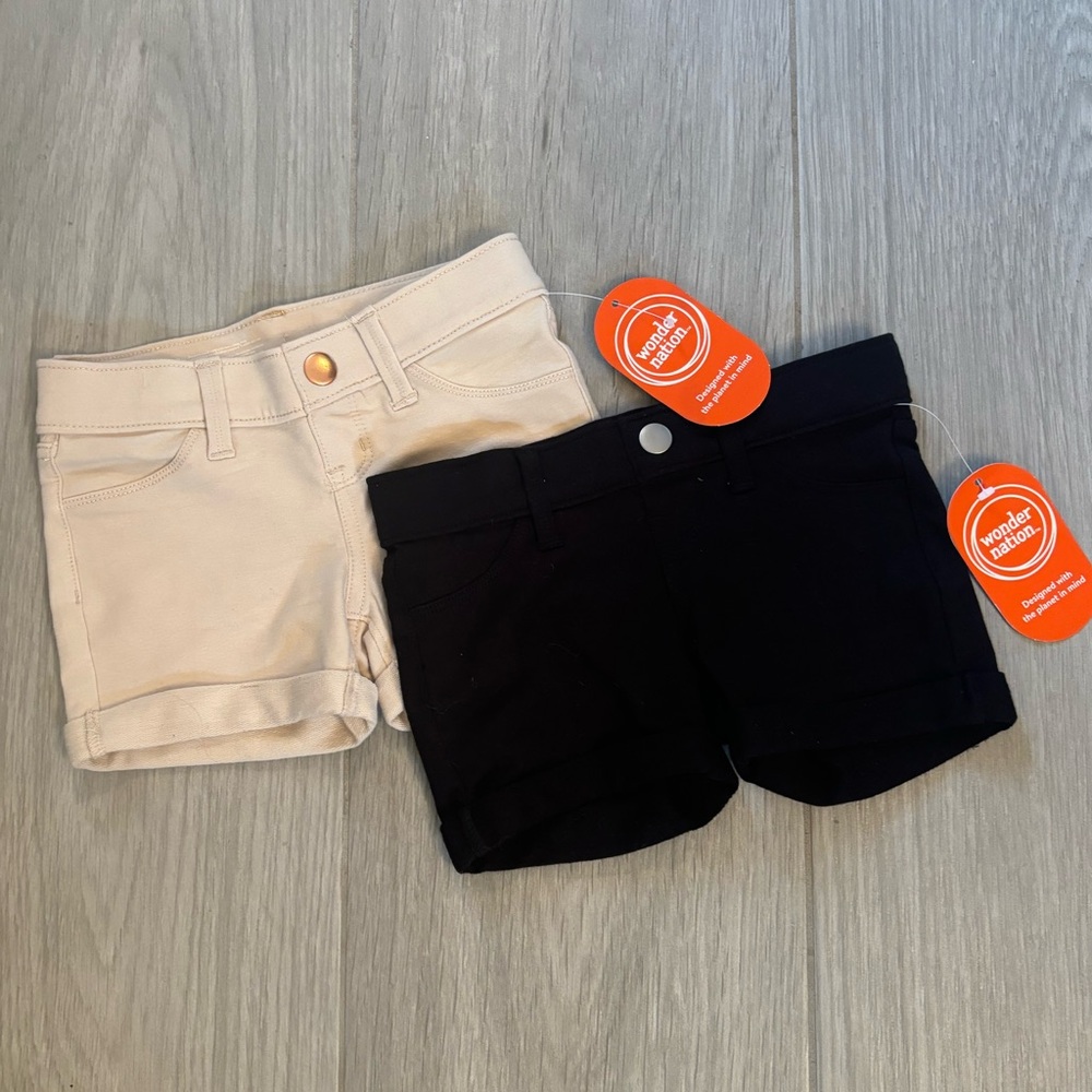 NWT Bundle Wonder Nation Girls French Terry Shorts